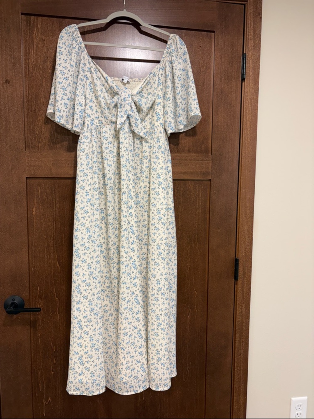 Baltic Born Blue Floral Midi Dress